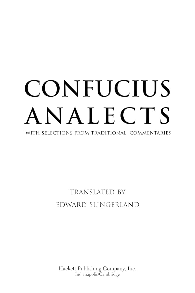 Amazon | Confucius Analects (Hackett Classics Series